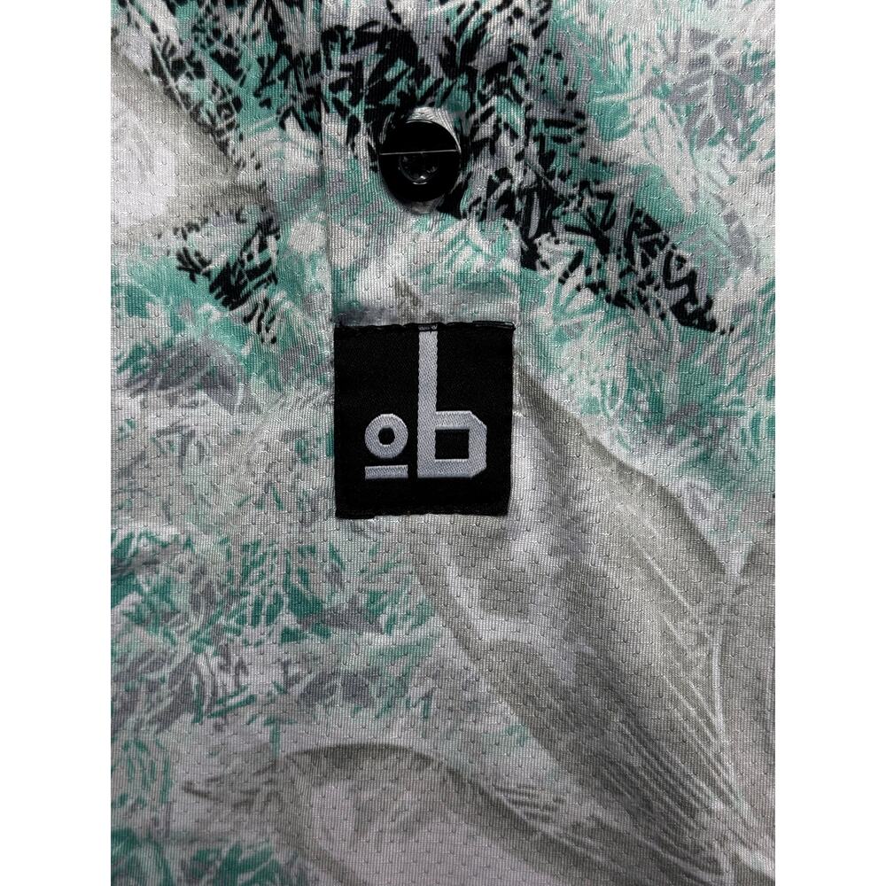 Out‎ of Bounds Men's Short Sleeve White Floral Print Golf Polo Shirt - Size S* - Picture 3 of 6